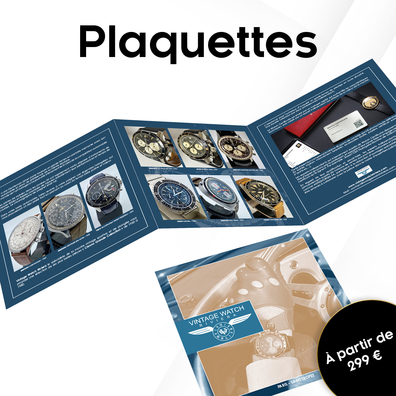 Plaquettes commerciales (dépliants)